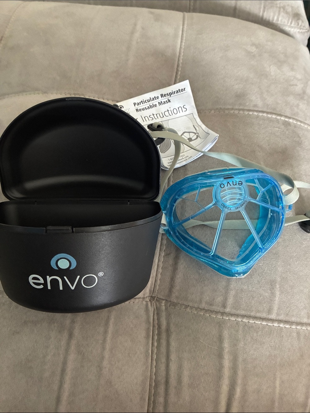 Envo brand Reusable Particulate Respirator Mask - Blue